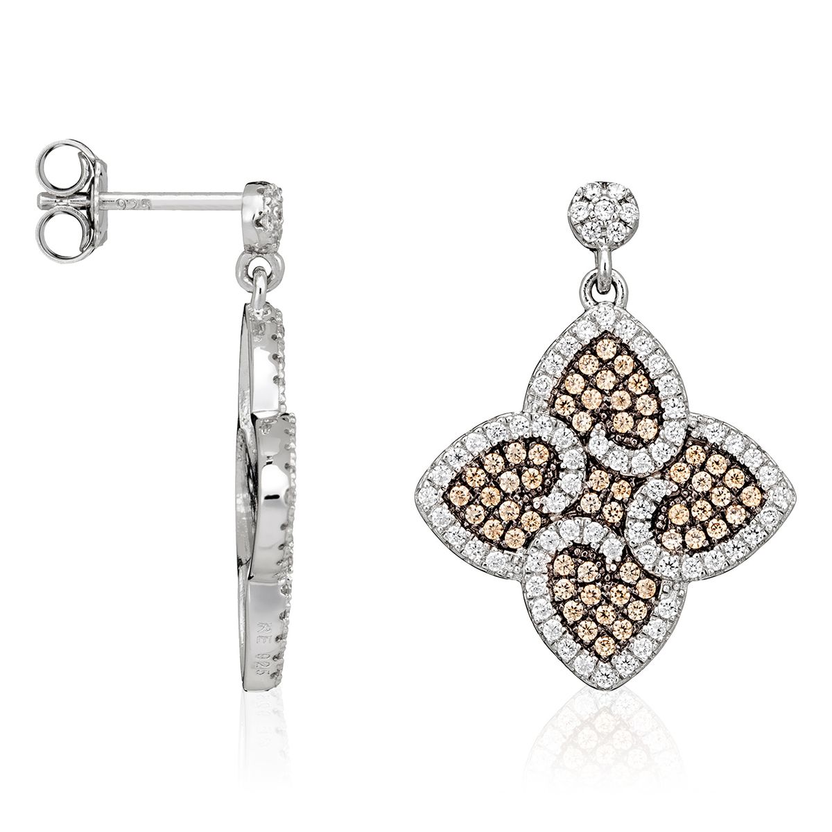 Funkelndes Kleeblatt Schmuck-Set