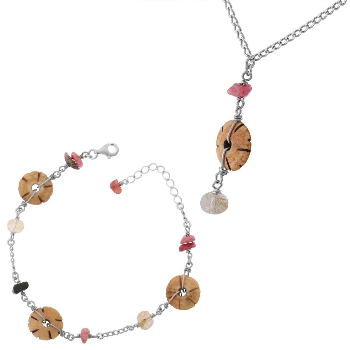 Kunstvolles Set aus Sterlingsilber