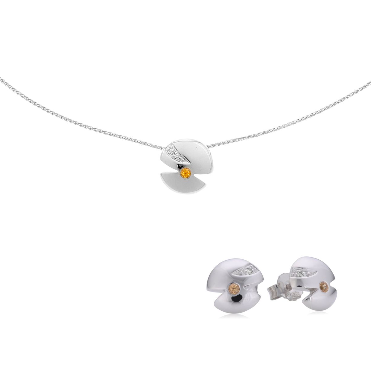 Geometrischer Rundanhänger und Stecker
