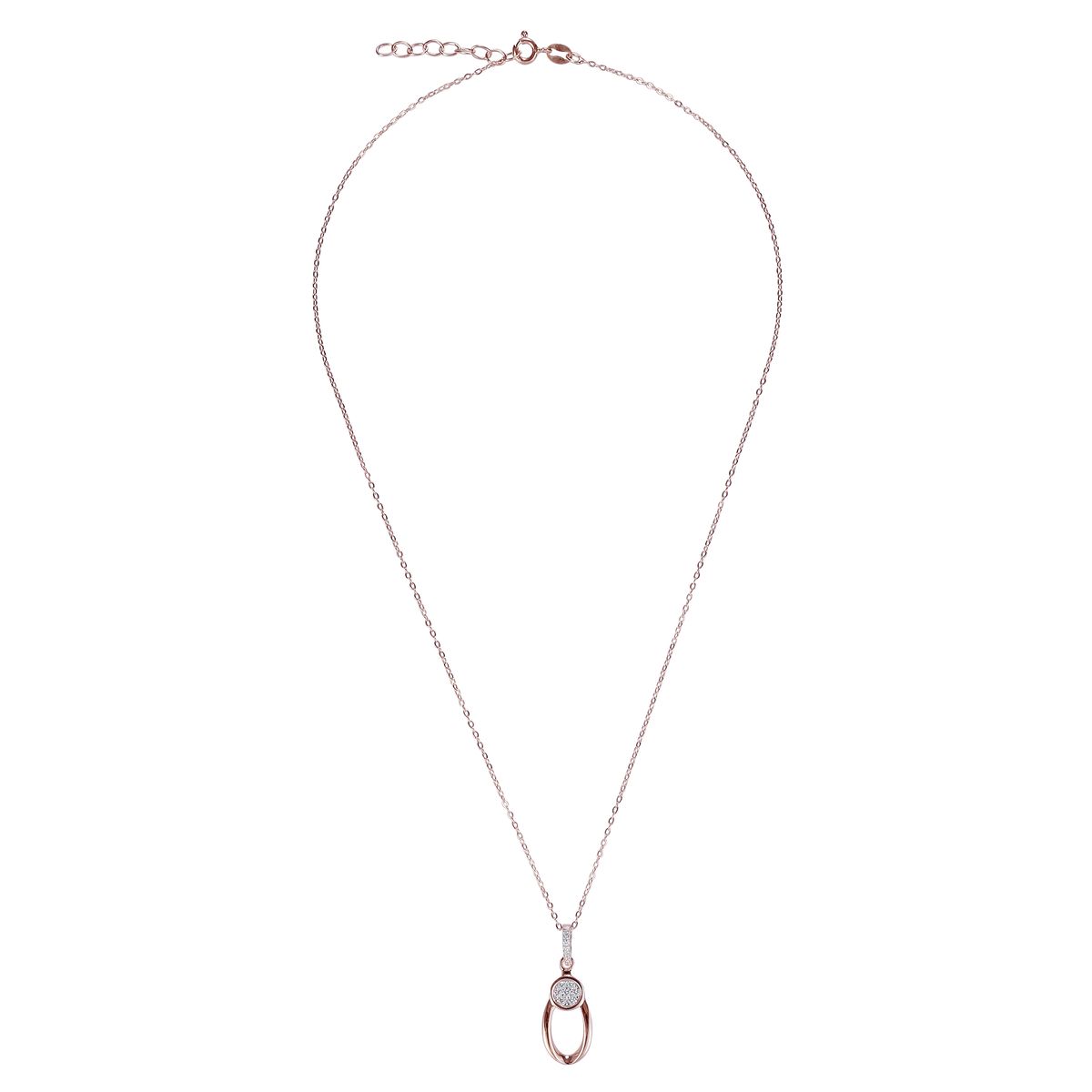 'Ambra' Halskette mit Roségold-Anhänger