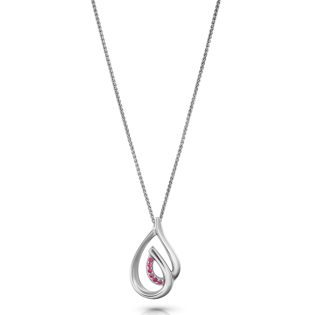 'Dazzle' Kette mit Tropfenanhänger