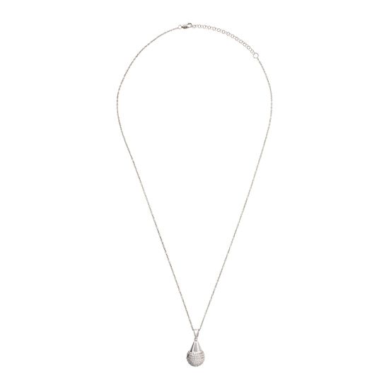 Kette mit Pavé-Tropfenanhänger