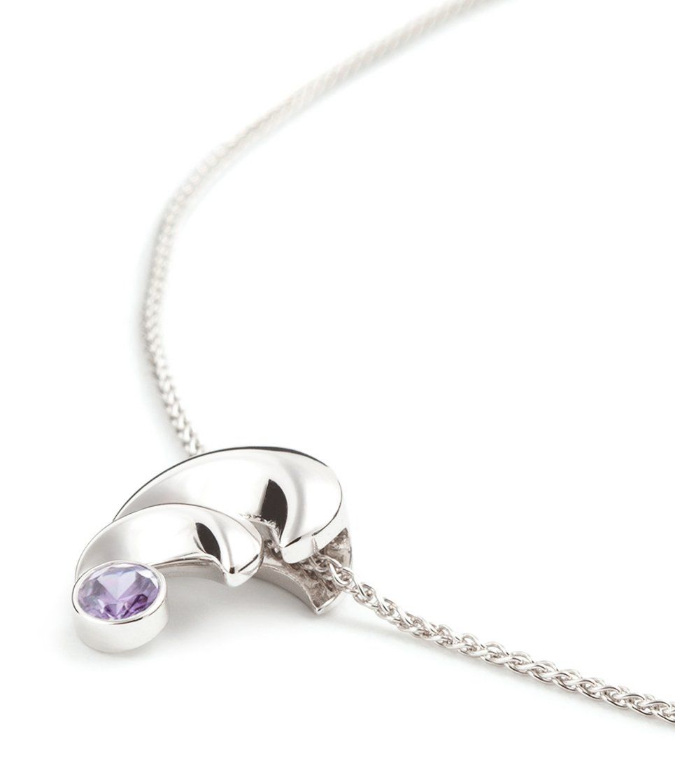 Moderne Halskette aus Sterlingsilber