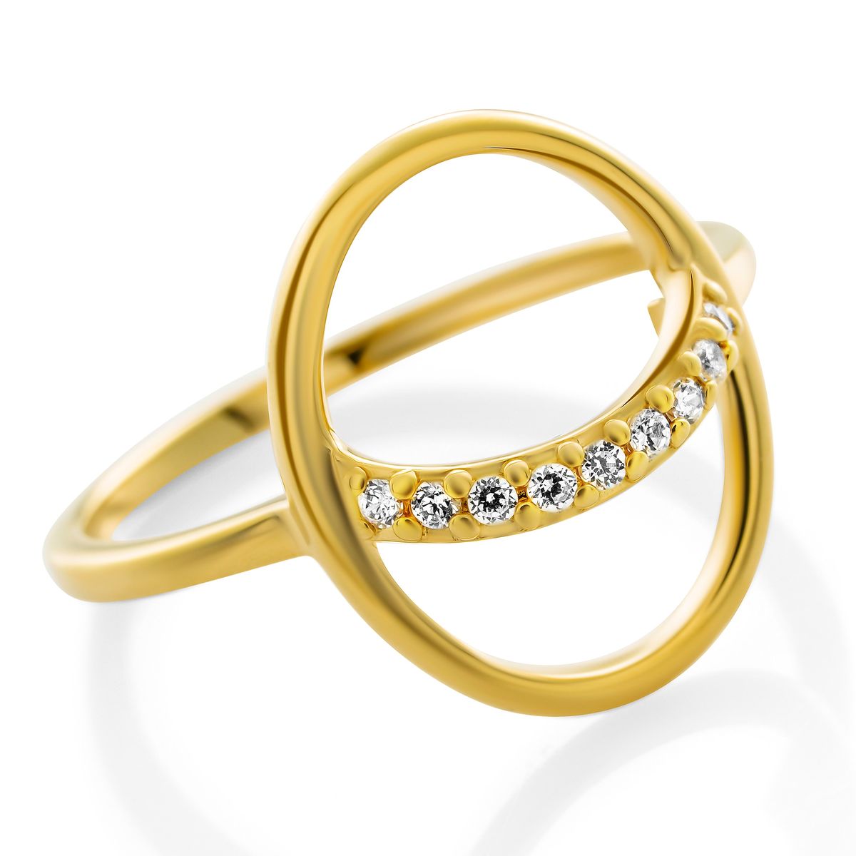 Geometrischer Ring mit offenem Kreis