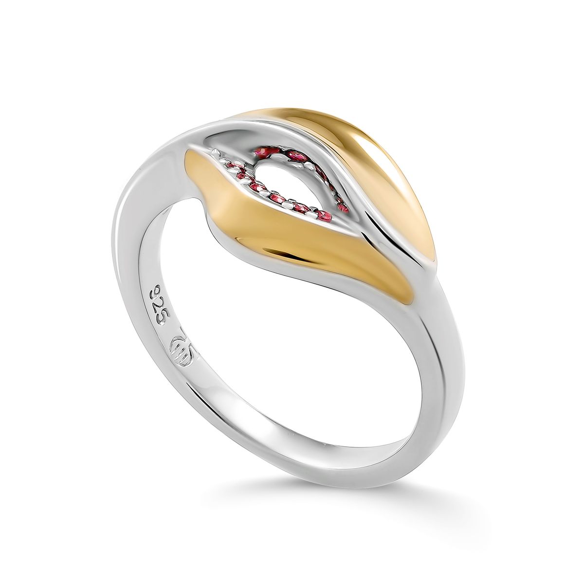 Skulpturaler Anet Bicolor Ring