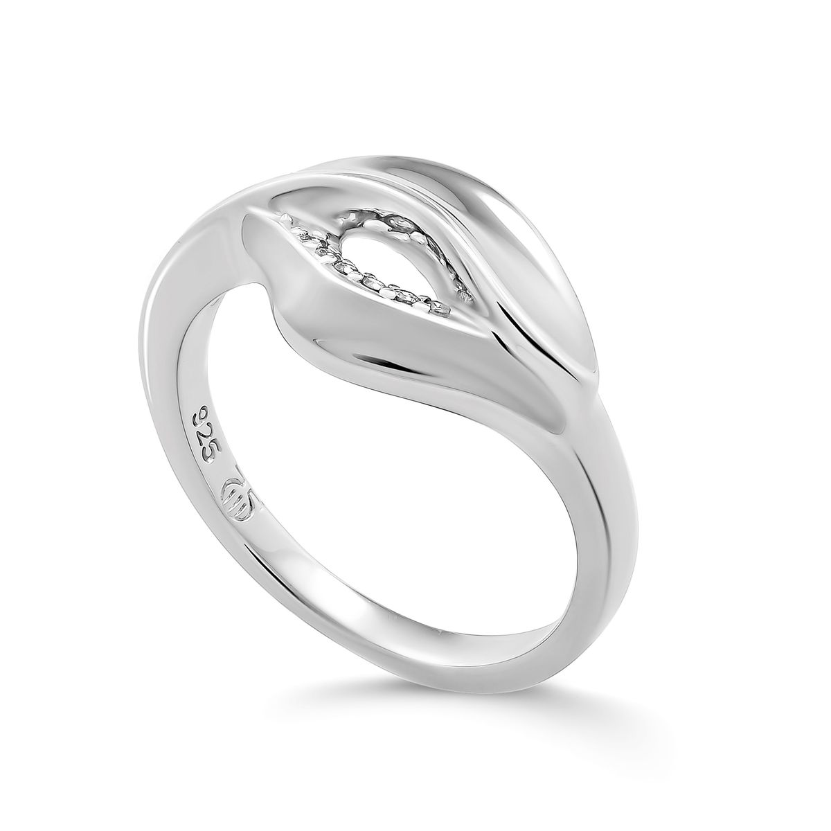 Skulpturaler Sterlingsilber-Ring mit Ausschnitt