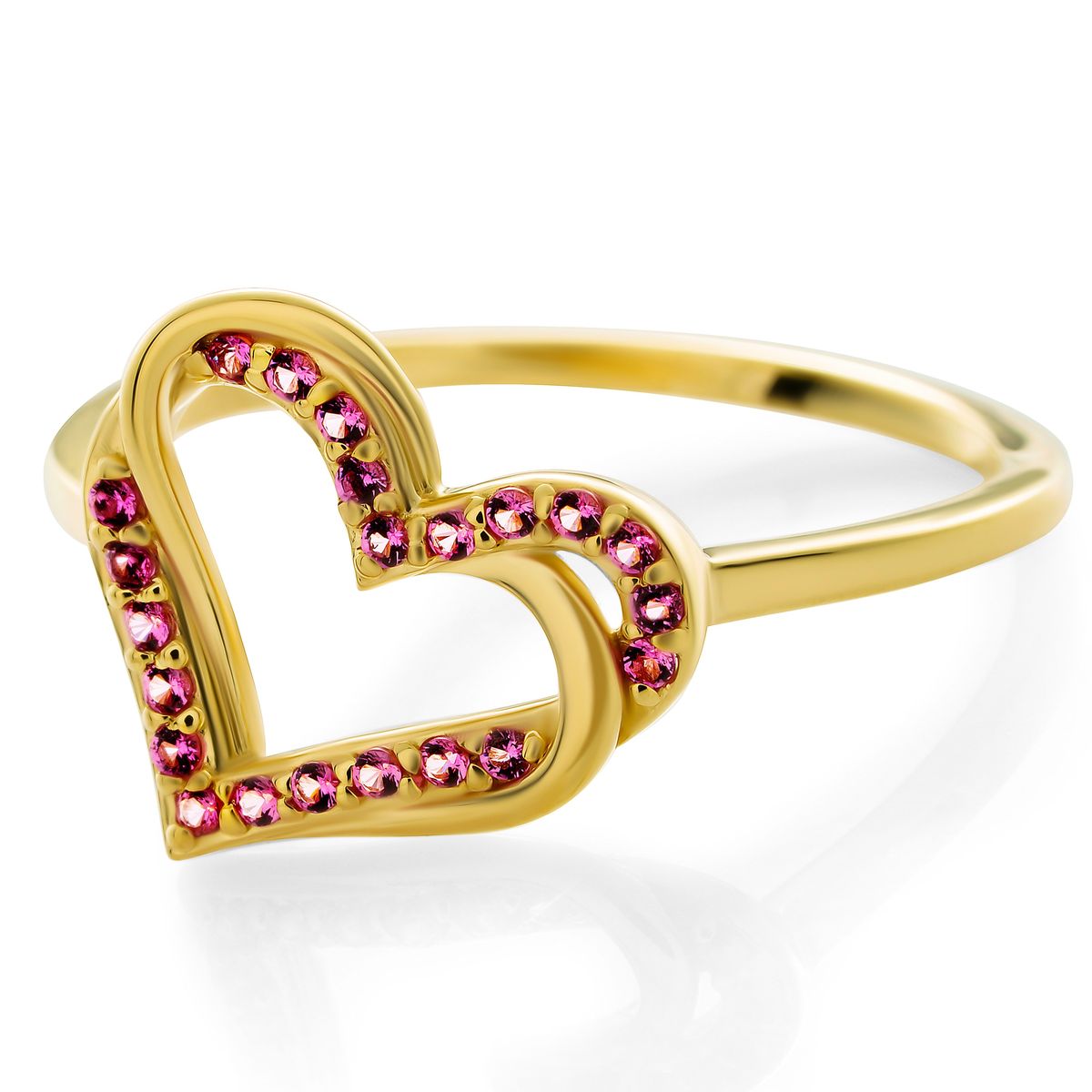 Ring mit zwei verschlungenen Herzen