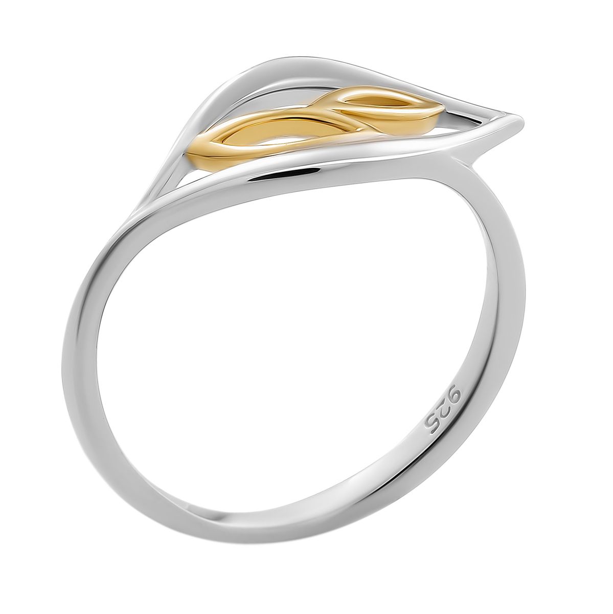 Abstrakter Bicolor-Ring Charlotte