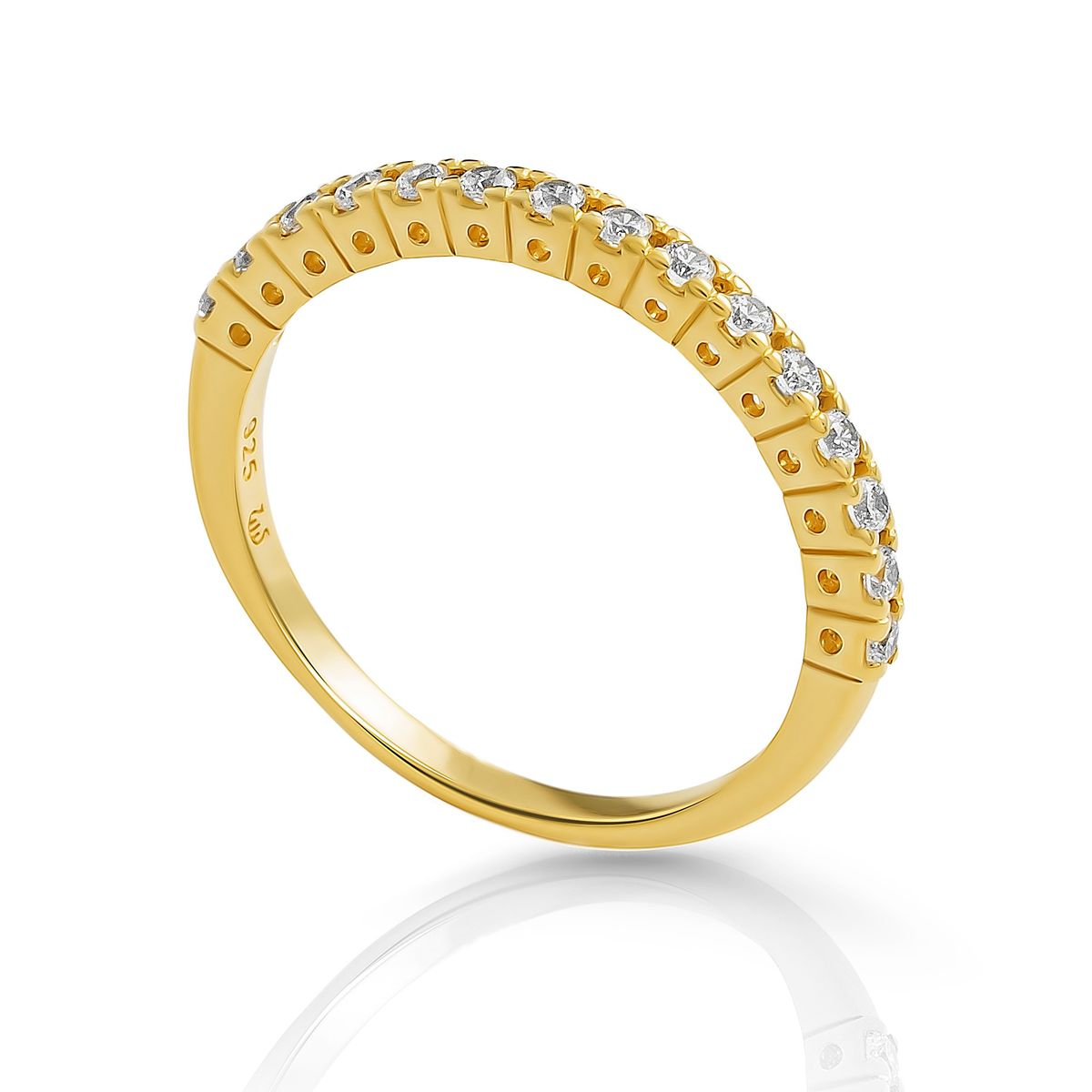 Eleganter Halber Eternity Ring