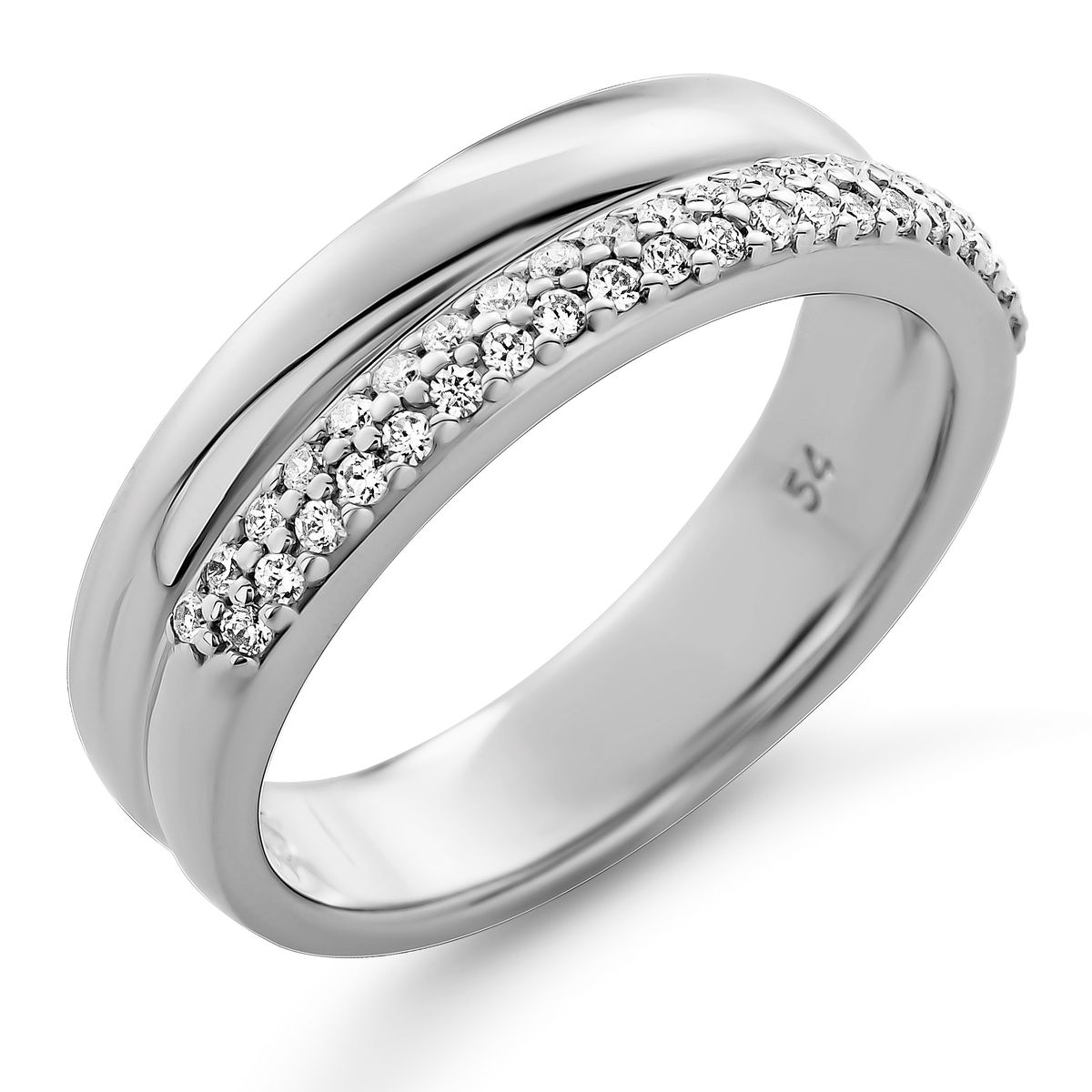 'Emily' Pavé-Ring aus Sterlingsilber