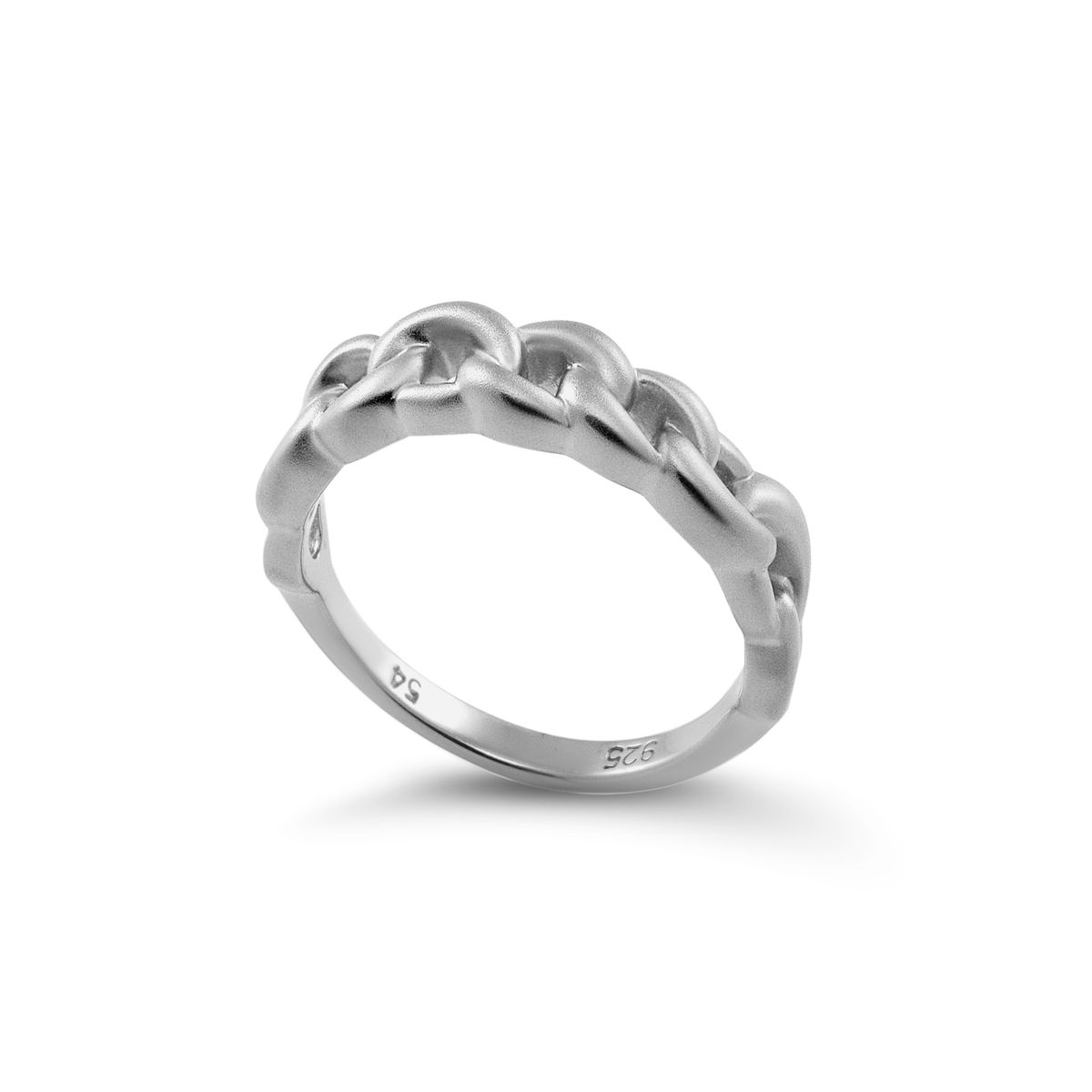 Estelle Mattierter Gliederketten-Bandring