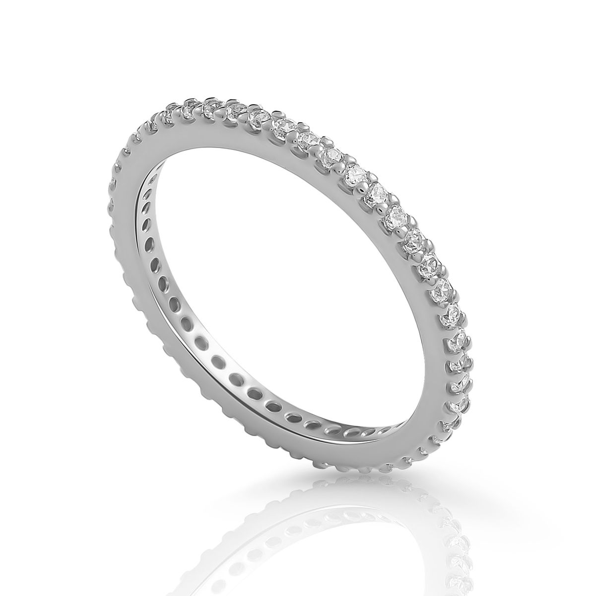Funkelnder Pavé-Eternity-Ring