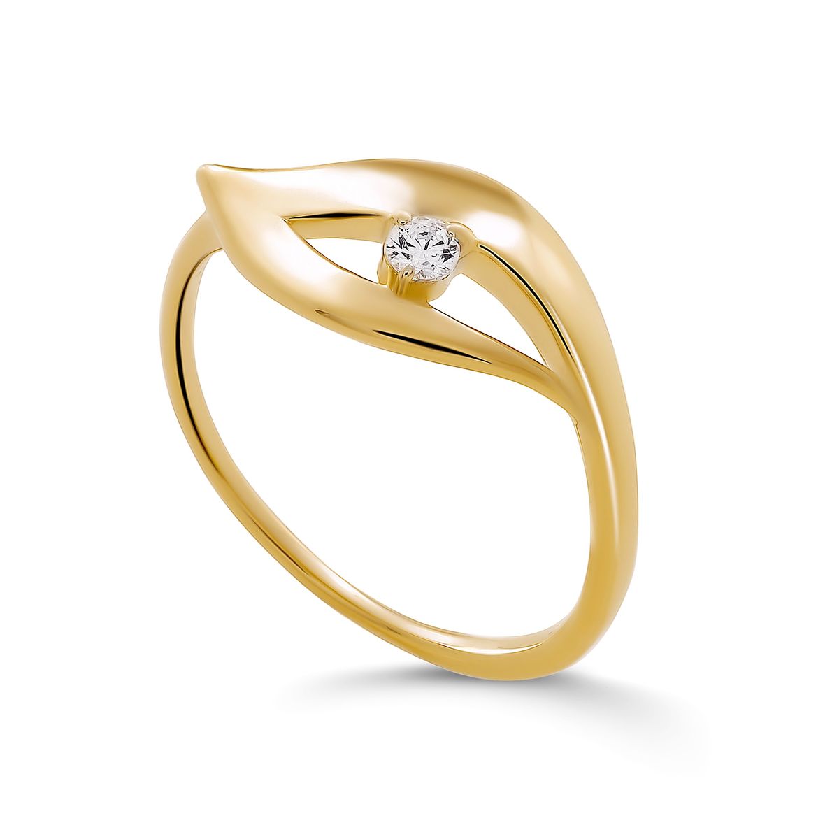 Milan Skulpturaler Vergoldeter Ring