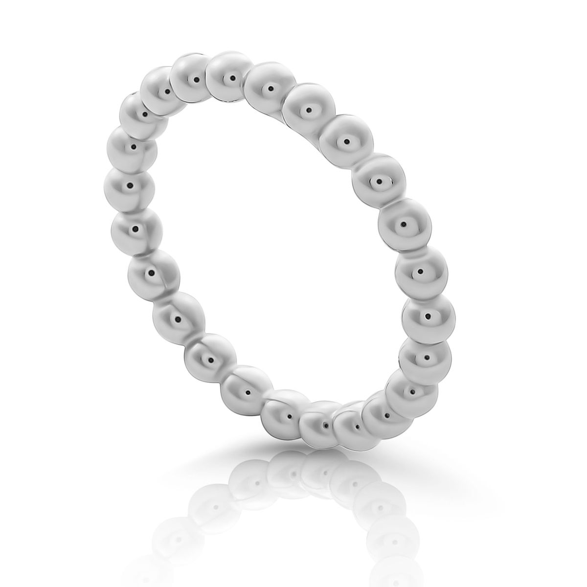 Minimalistischer Kugelring aus Silber