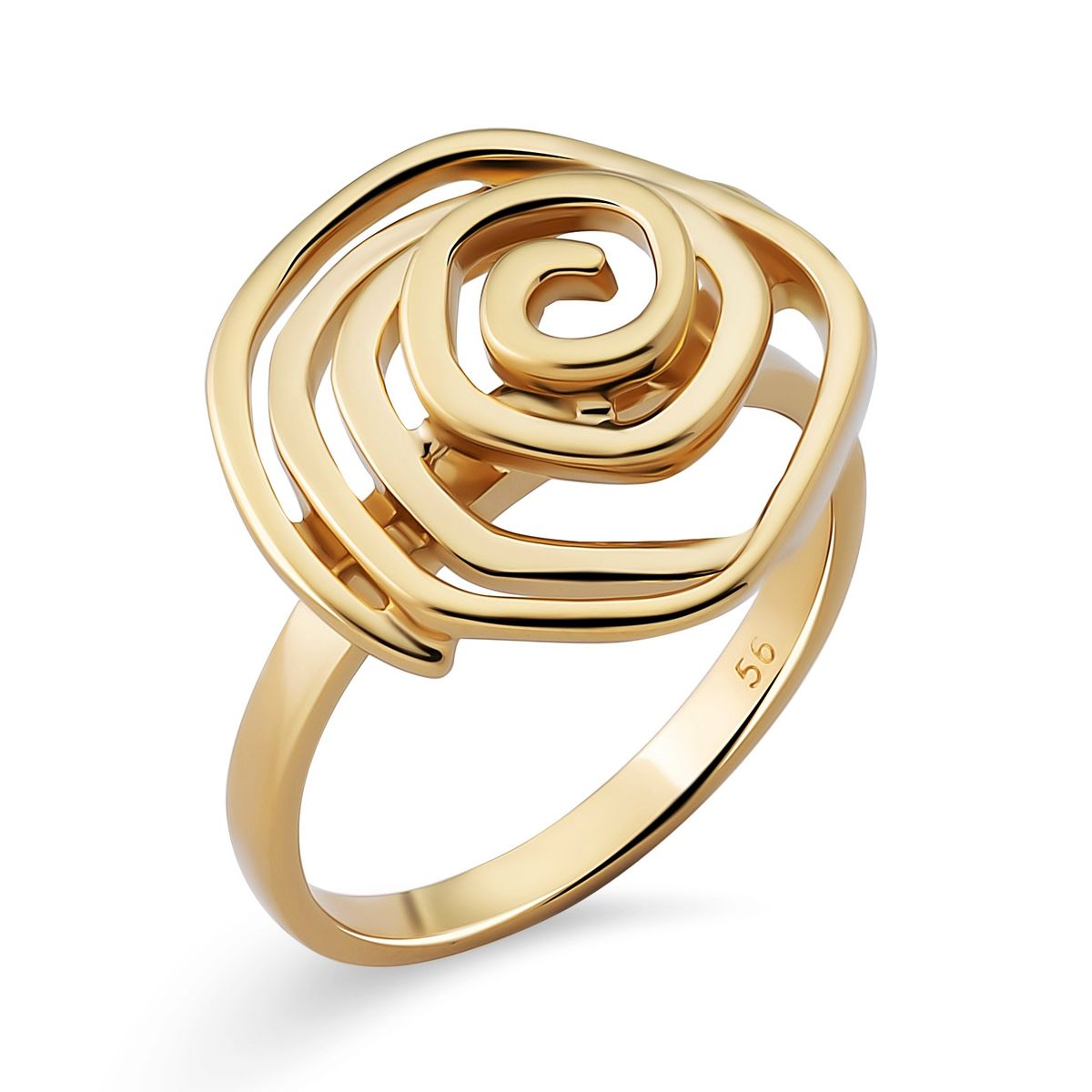 Ring mit spiralförmiger Rose