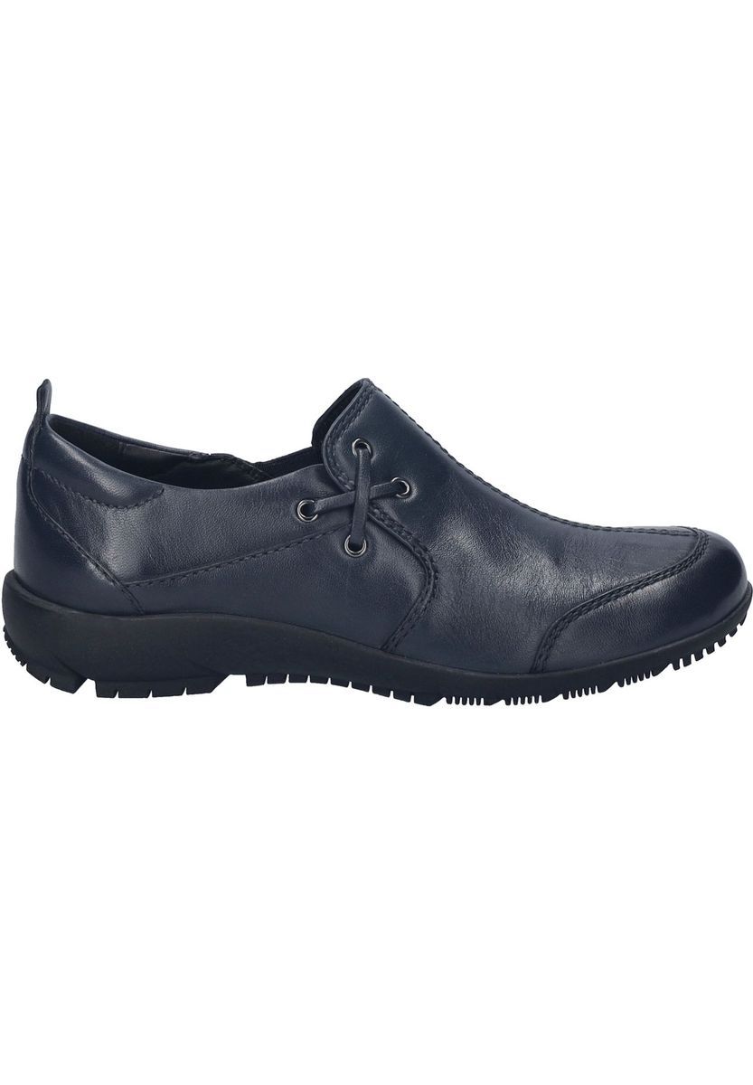 Leder-Slipper mit dekorativer Schnürung