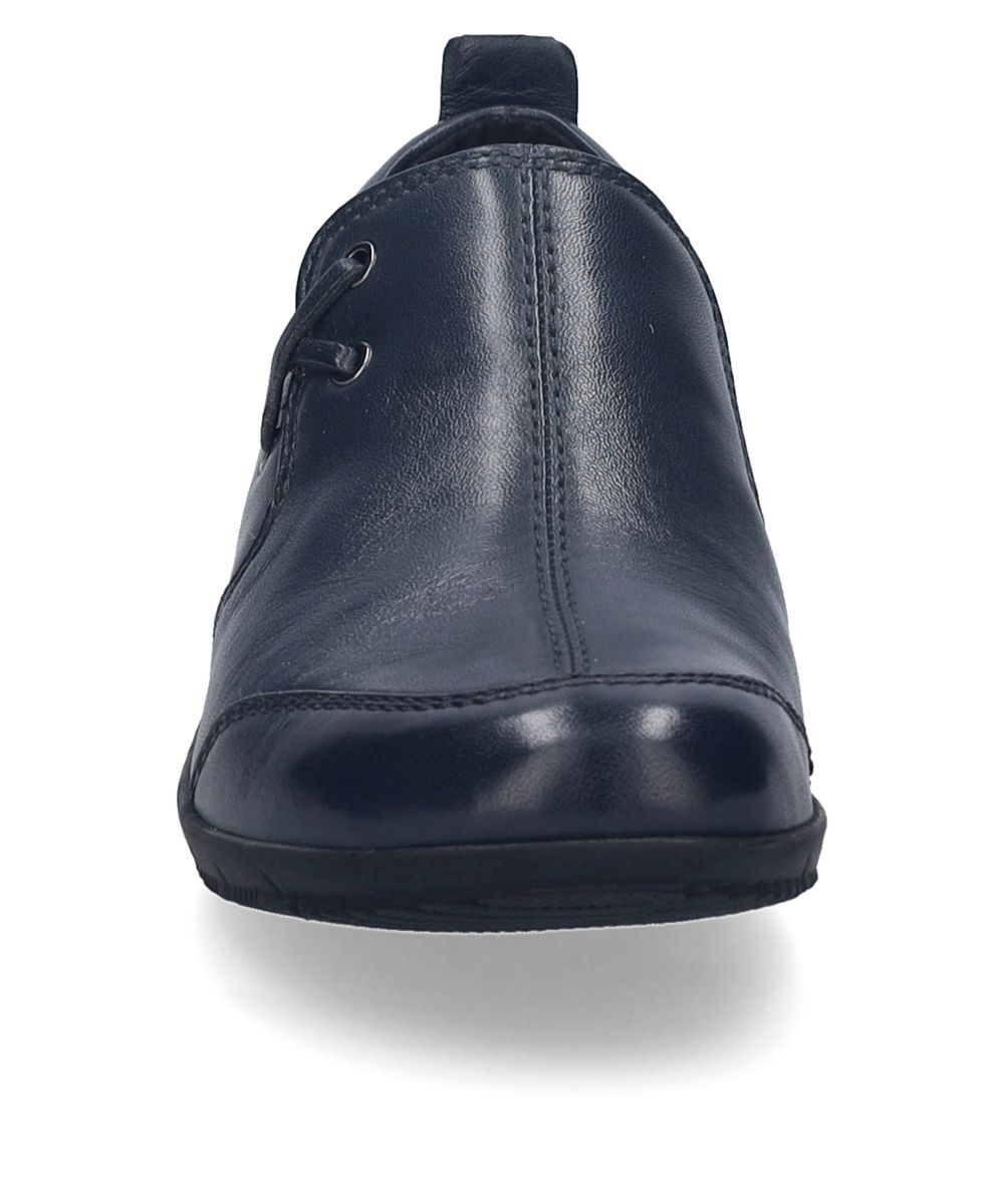 Leder-Slipper mit dekorativer Schnürung