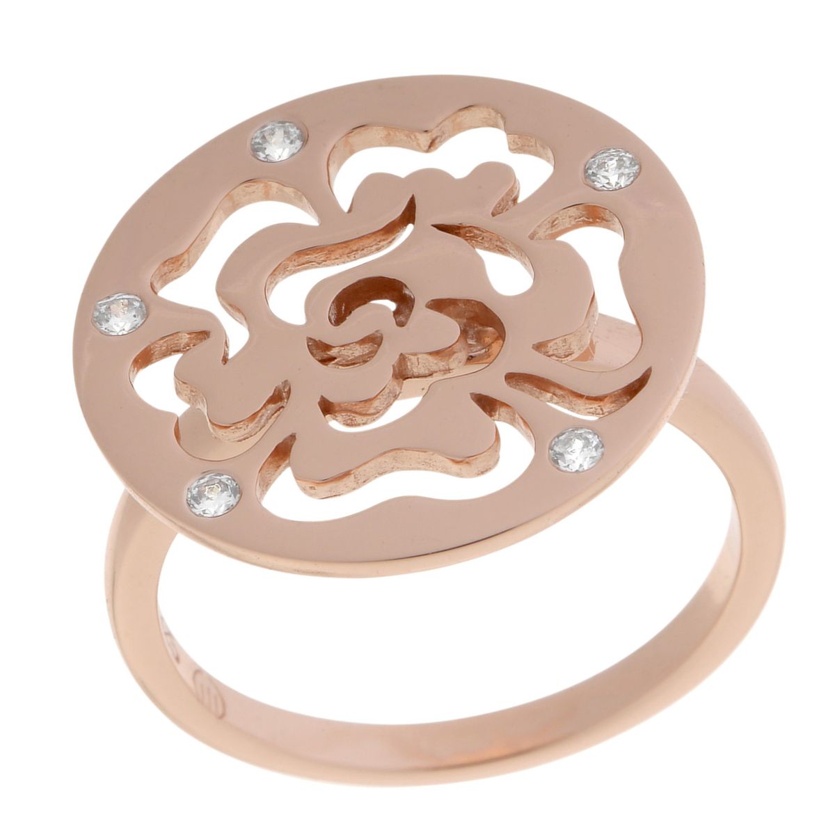 Filigraner Ring mit Rosen-Motiv