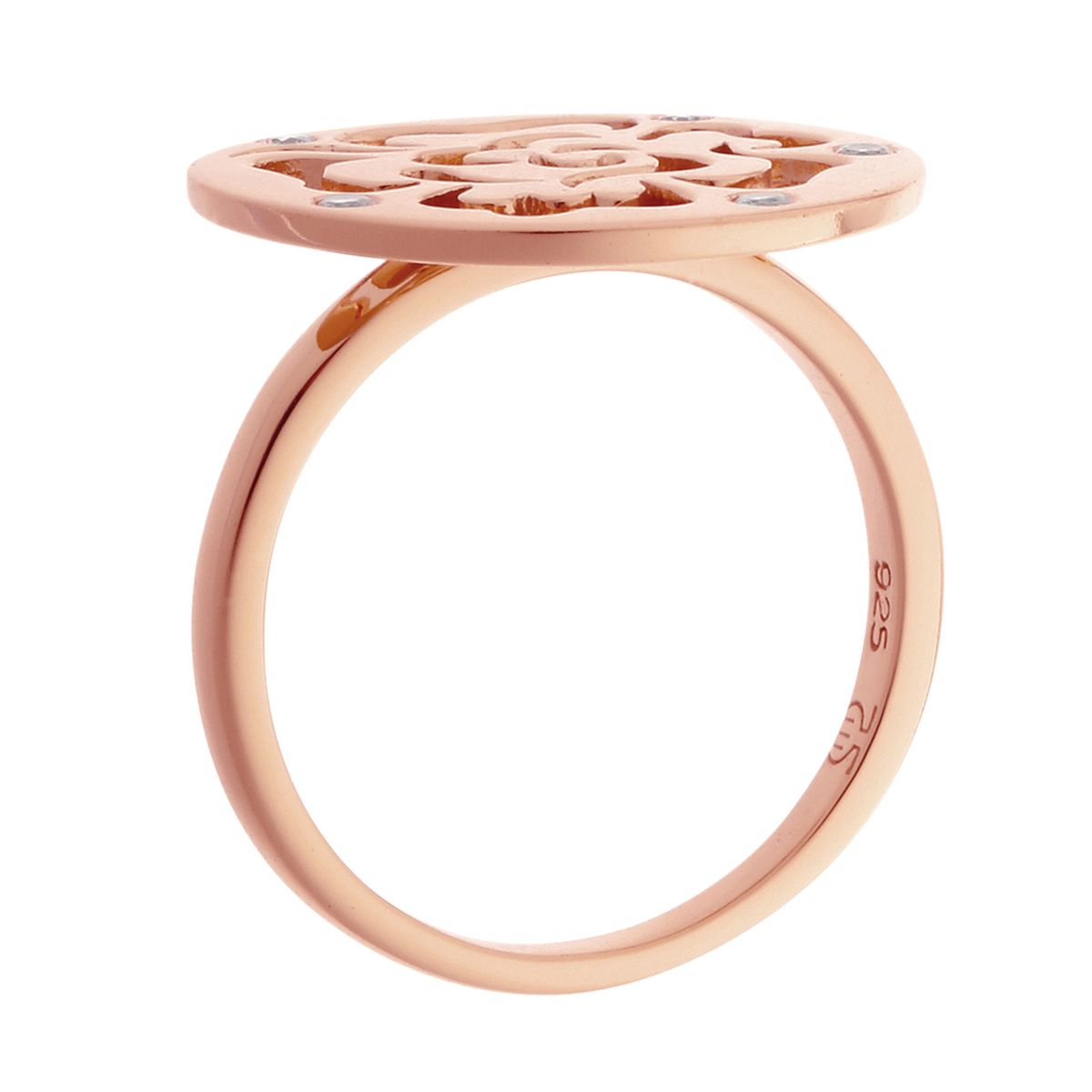 Filigraner Ring mit Rosen-Motiv