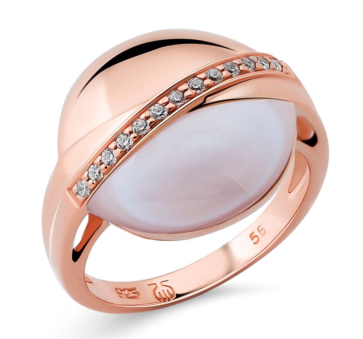 Eleganter gewölbter Statement-Ring