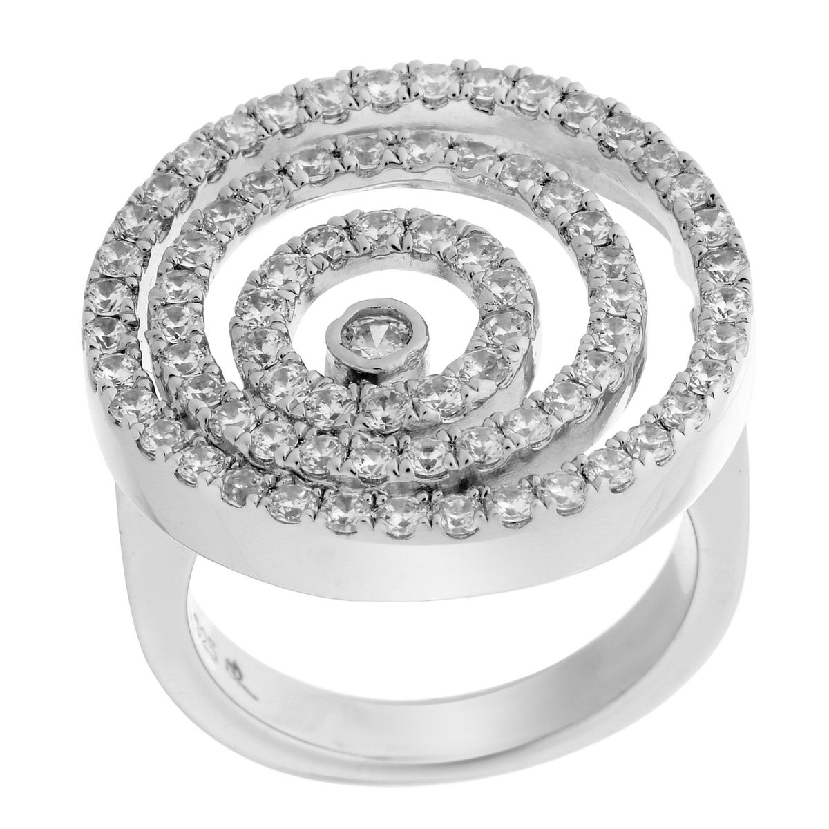 Architektonischer funkelnder Multi-Kreis-Ring