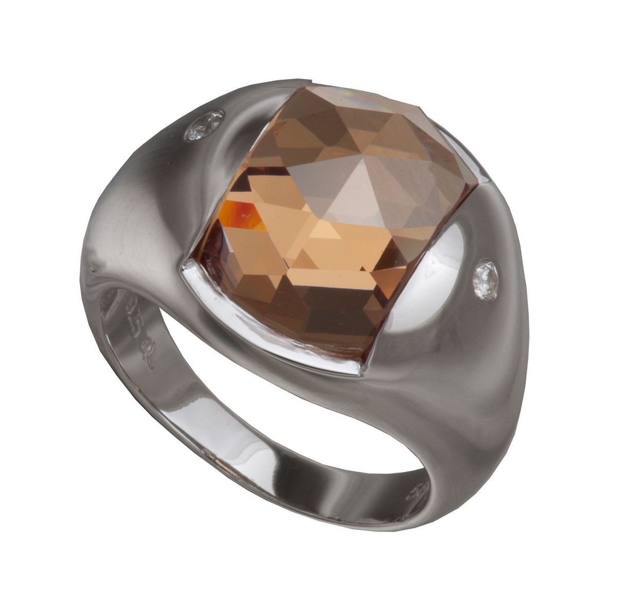 Skulpturaler Sterlingsilber Cocktailring
