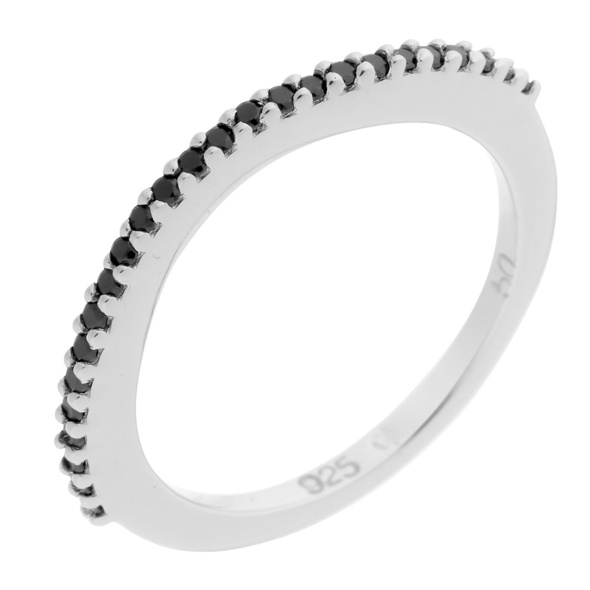 Halber Eternity-Ring aus Sterlingsilber