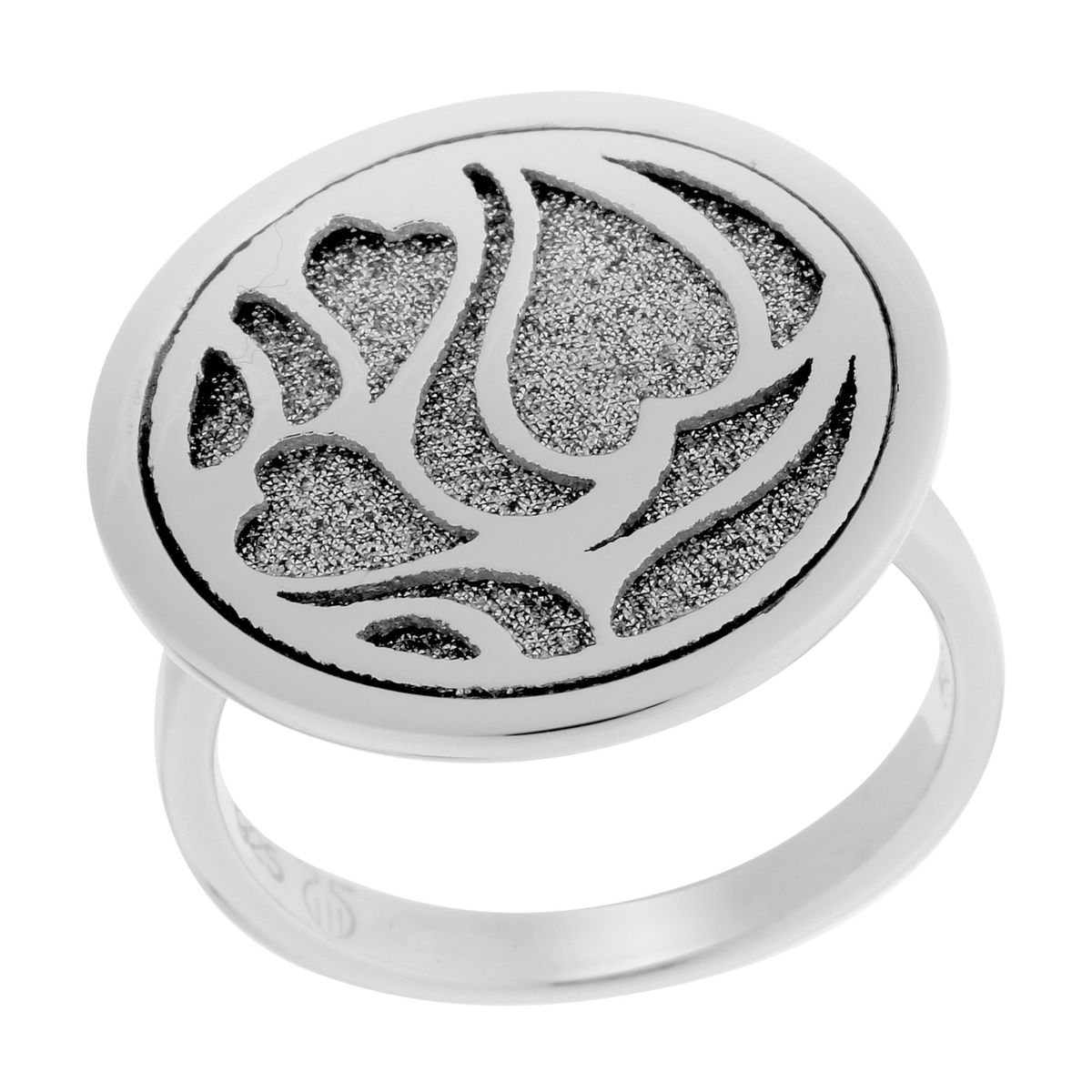 Filigraner Statement-Ring mit Herzmotiv