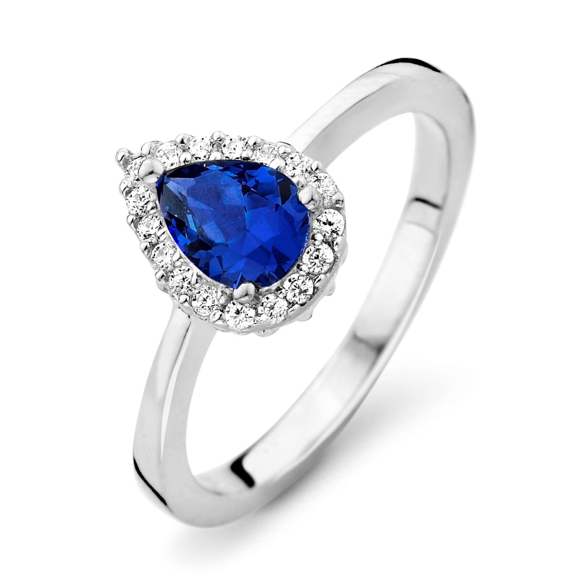 Eleganter Ring im Birnenschliff