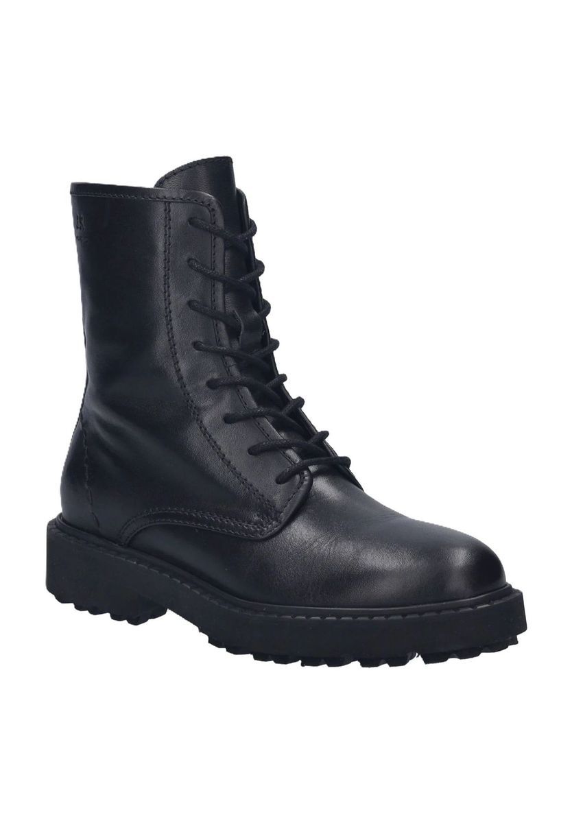 Klassische Leder-Schnürstiefeletten