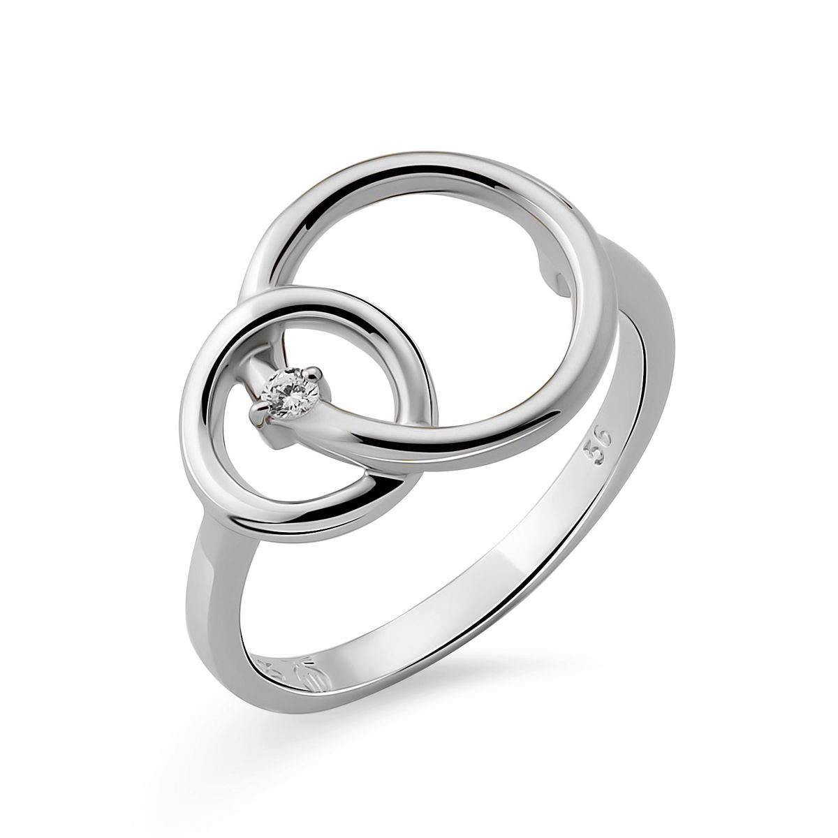 Eleganter Ring mit verschlungenen Kreisen