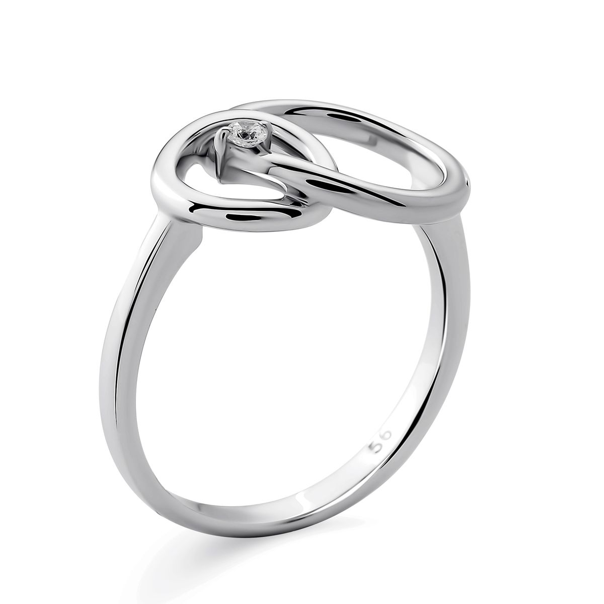 Eleganter Ring mit verschlungenen Kreisen