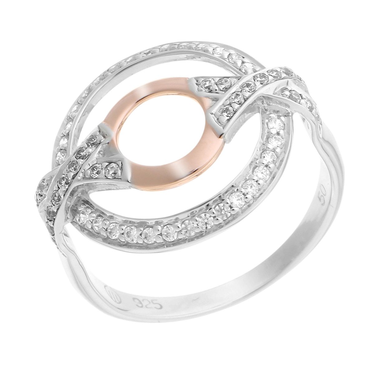 Eleganter Ring mit verschlungenen Kreisen