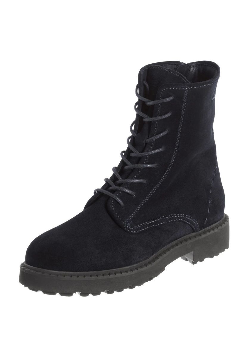 Schnürstiefeletten aus Wildleder