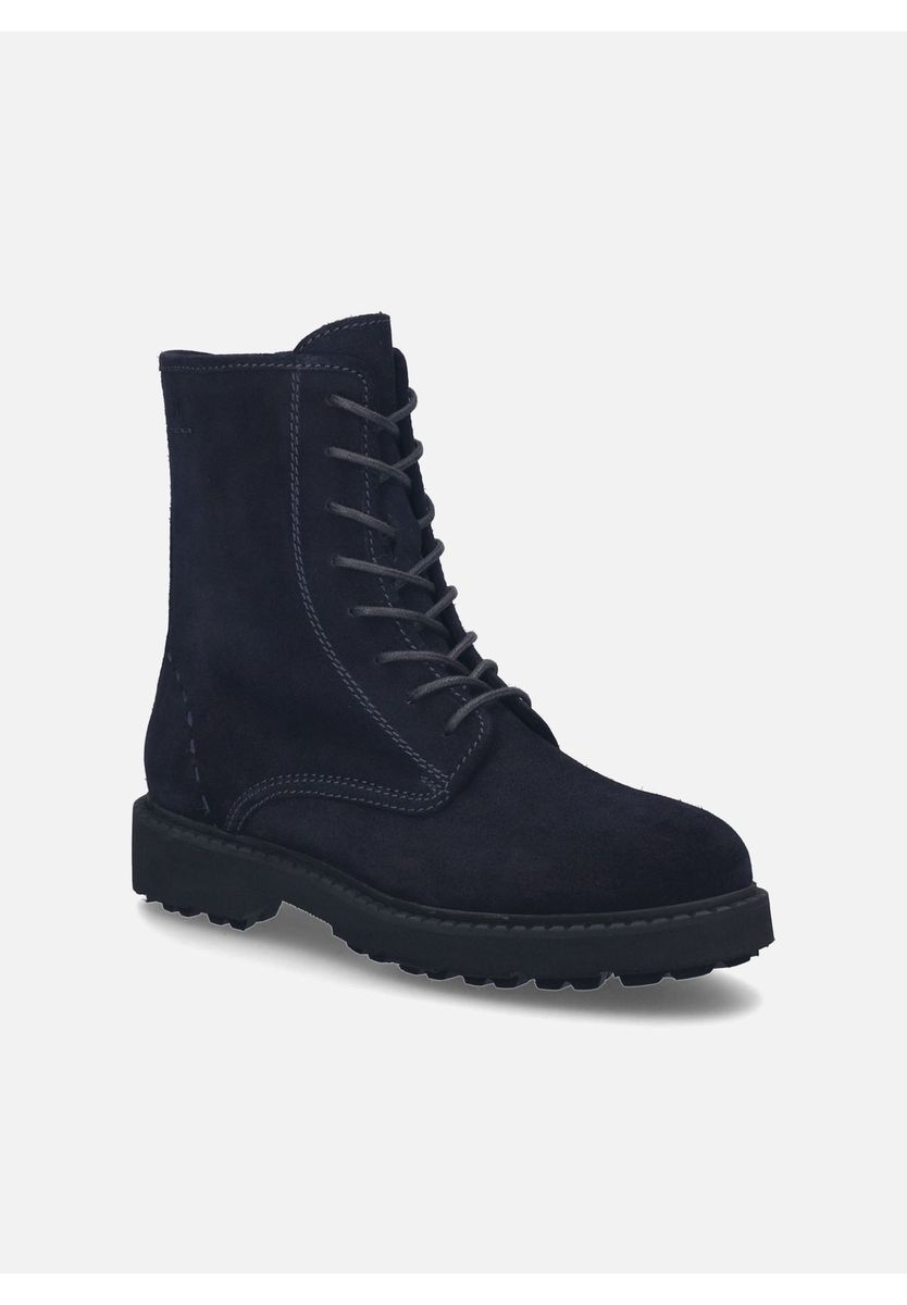 Schnürstiefeletten aus Wildleder