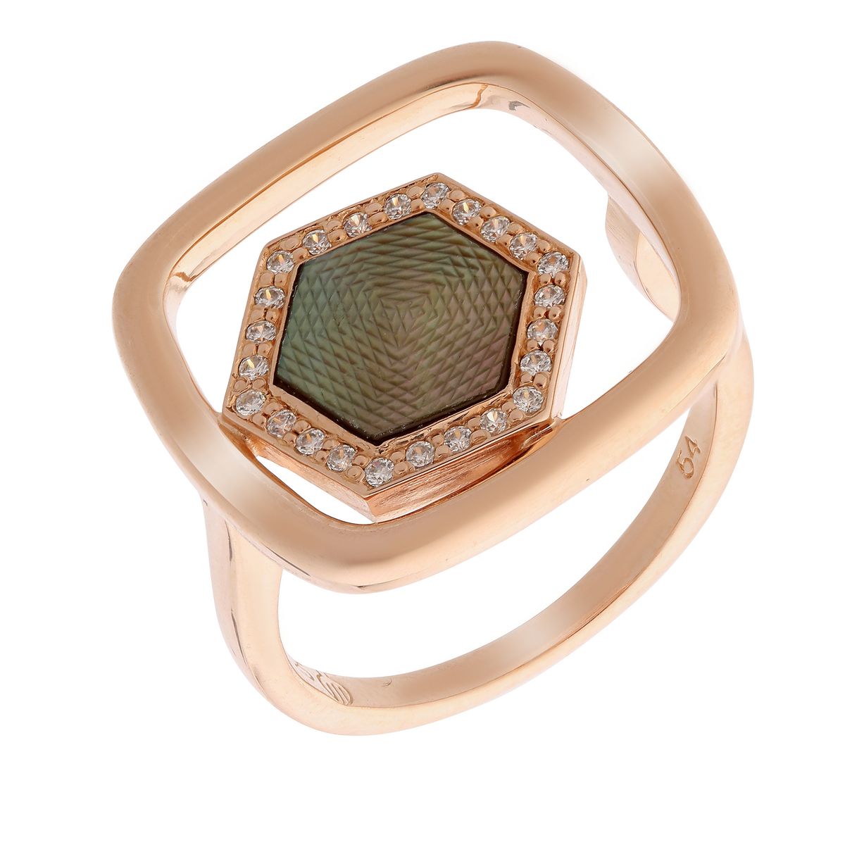 Geometrischer architektonischer Statement Ring