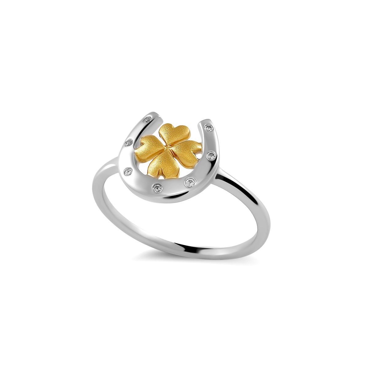 Hufeisen- und Kleeblatt-Ring