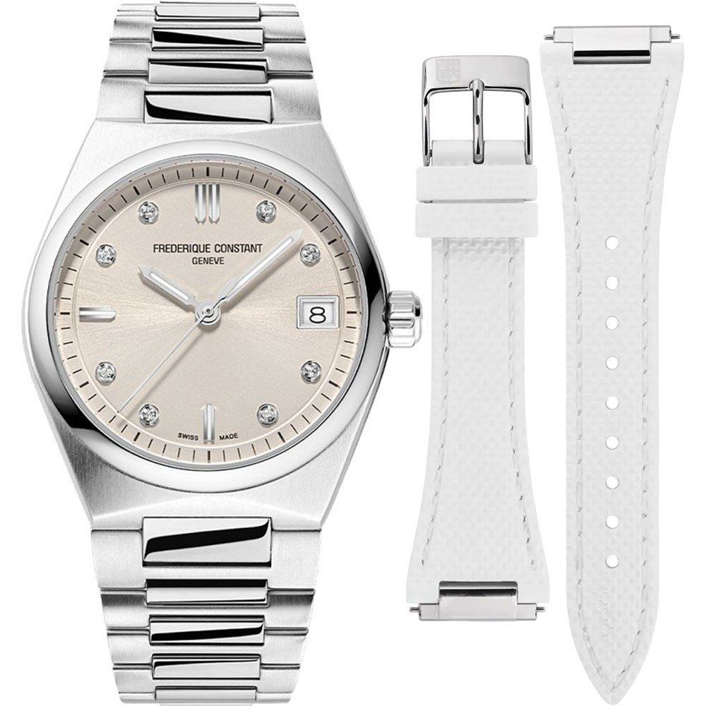 Highlife Armbanduhr mit Diamantbesatz
