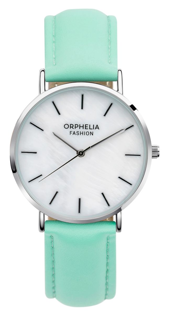 Minimalistische Perlmutt-Armbanduhr