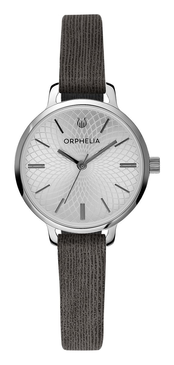 Minimalistische Armbanduhr mit geometrischem Zifferblatt