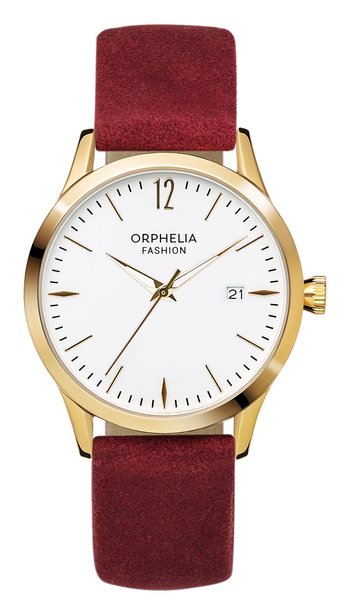 Moderne runde Analog-Armbanduhr
