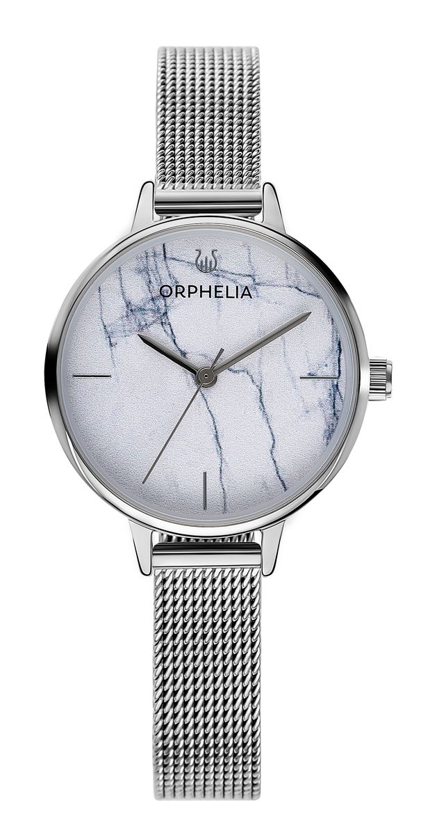 Minimalistische Armbanduhr mit Marmor-Zifferblatt