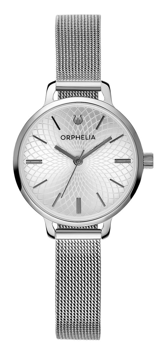 Minimalistische Armbanduhr mit Mesh-Armband