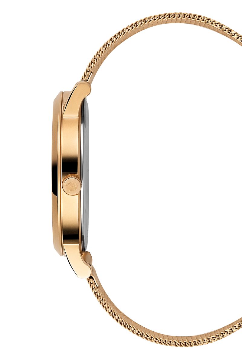 Elegante Analoguhr mit Mesh-Armband