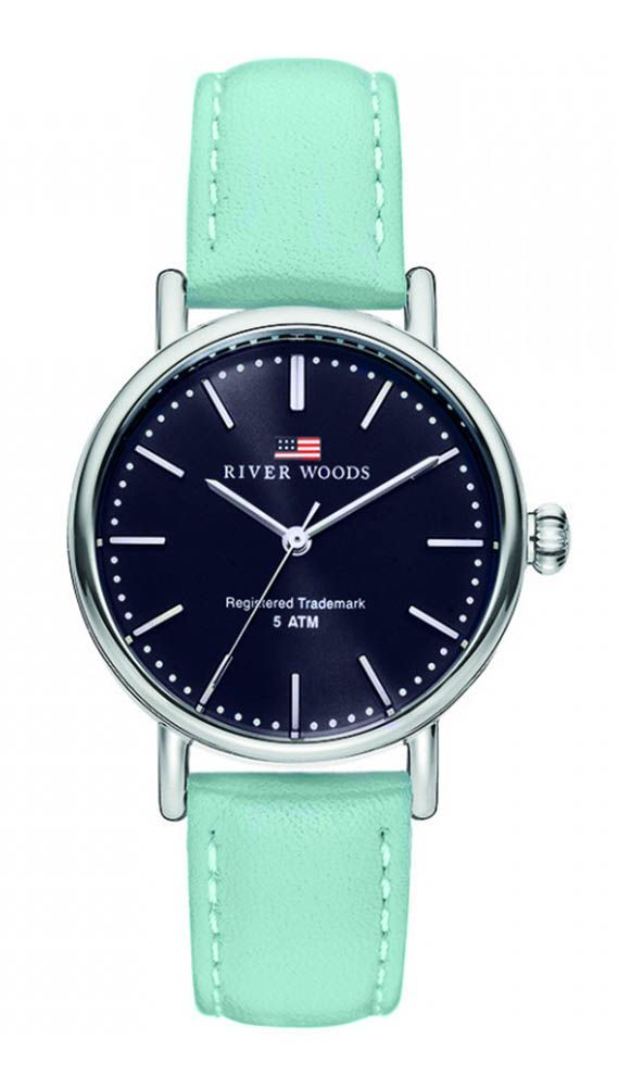 Minimalistische Analoguhr mit Lederarmband