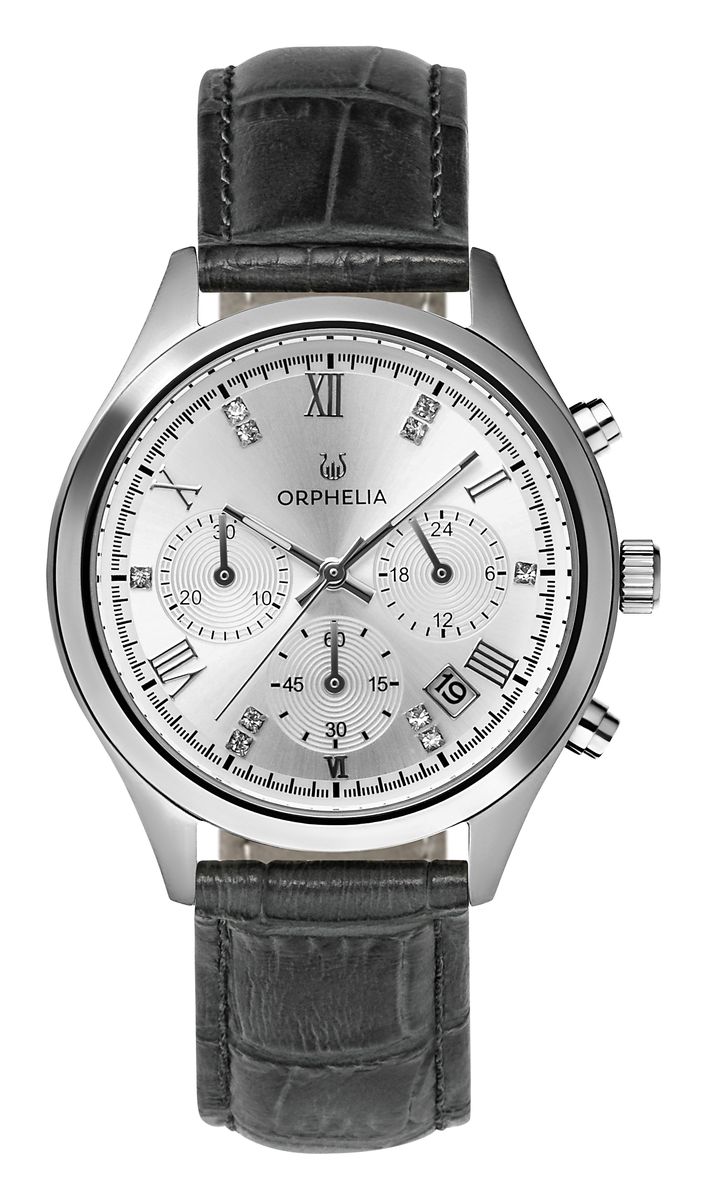 Eleganter Chronograph mit Lederarmband