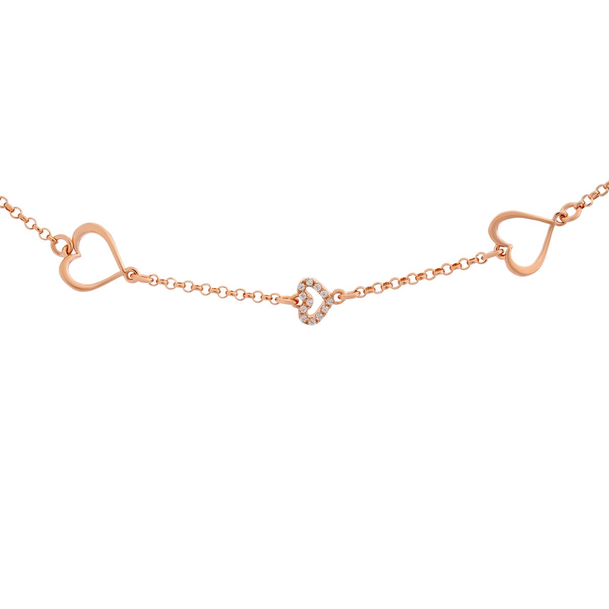 Elegantes Herz-Charm-Armband