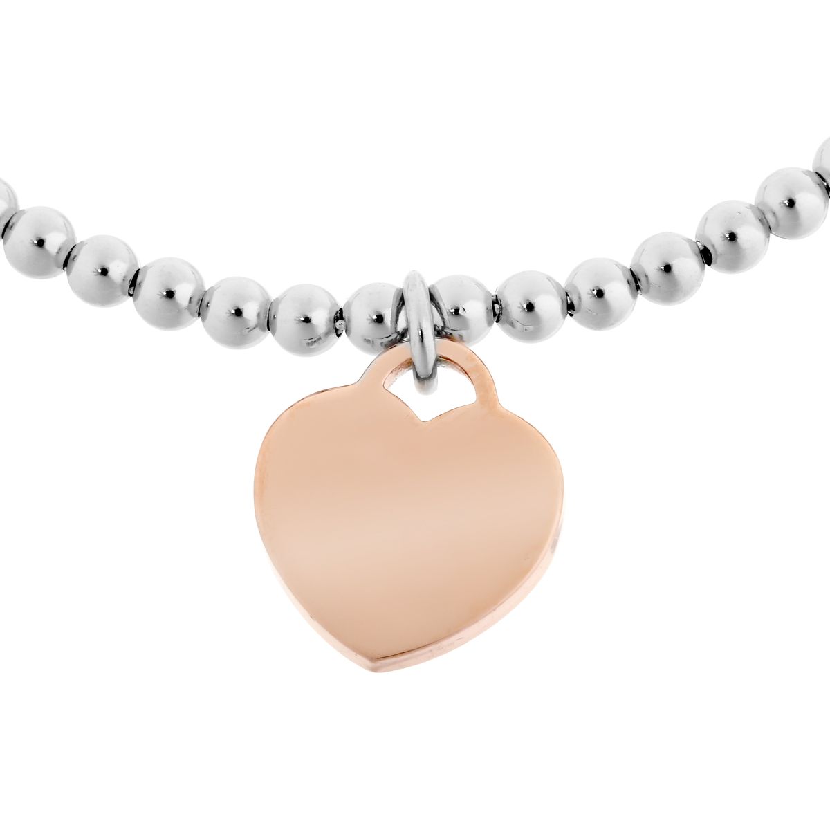Perlenarmband mit Herzanhänger