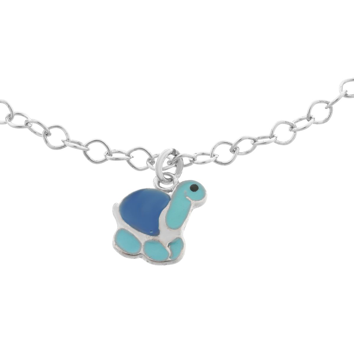Silberarmband mit Schildkröten-Anhänger