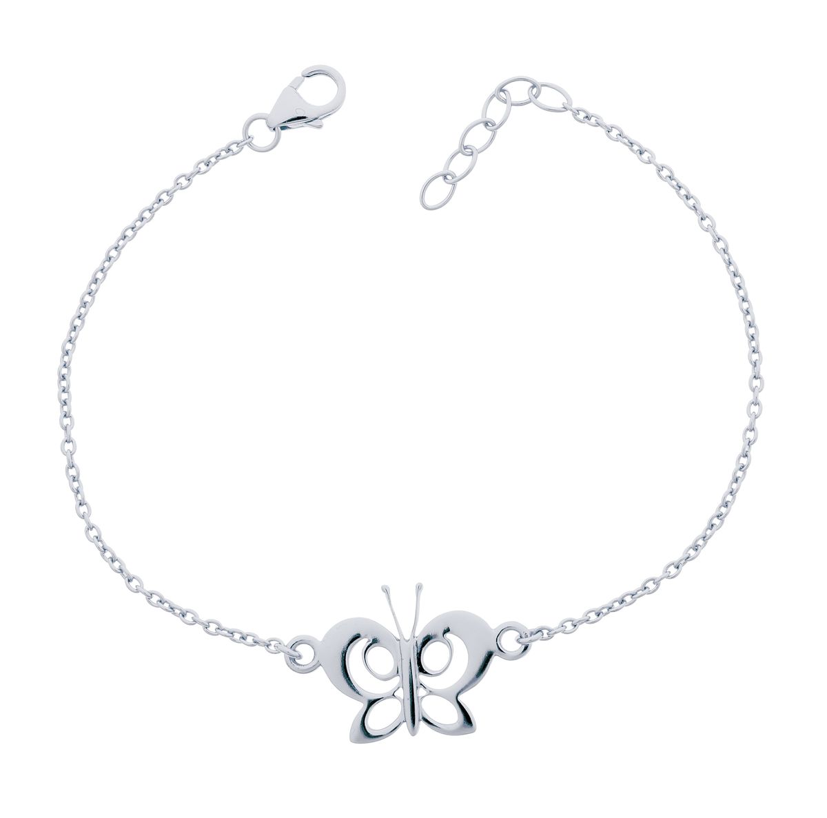 Zartes Schmetterlings-Armband aus Sterlingsilber